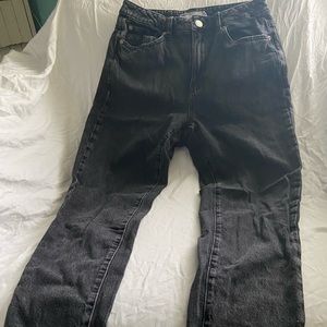 garage black mom jeans